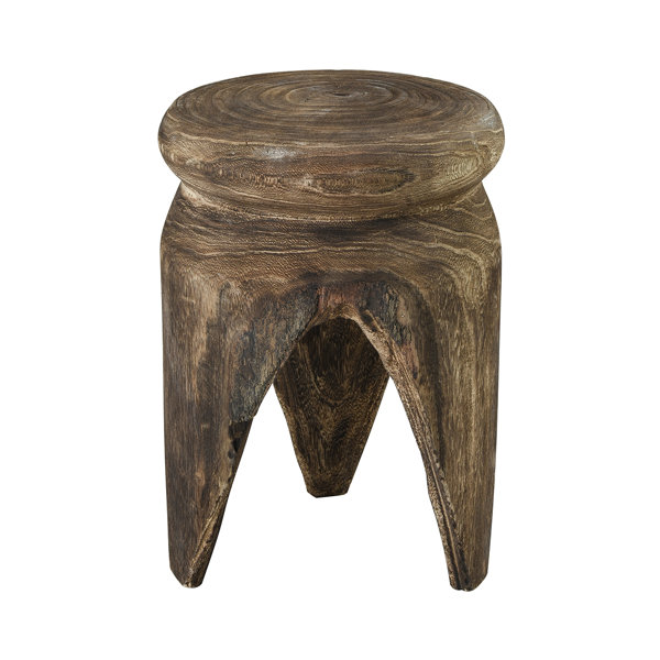 Joss & Main Brennan 15'' Tall Solid Wood Garden Stool | Wayfair